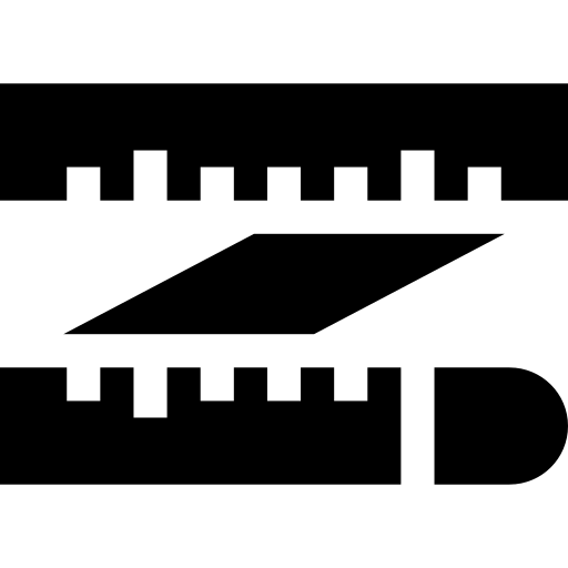 Measurement ruler icon