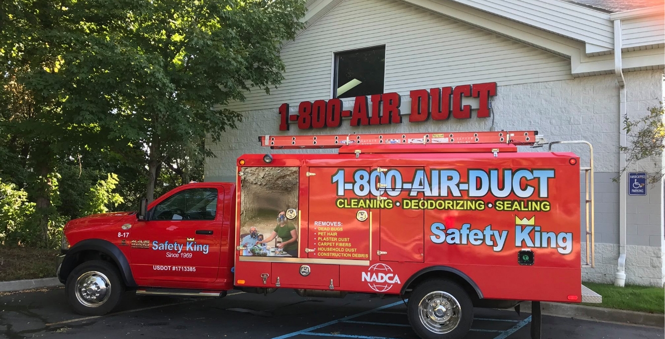 Safety King air duct cleaning technician and service equipment