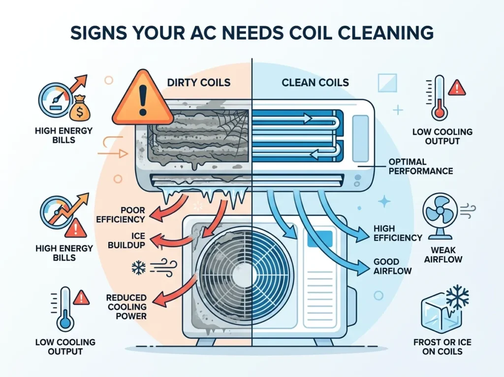 AC coil cleaning