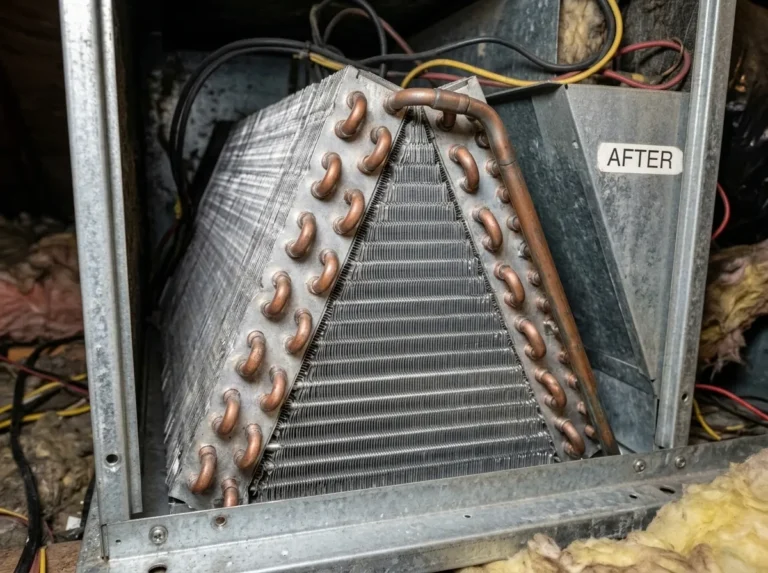 AC coil cleaning after
