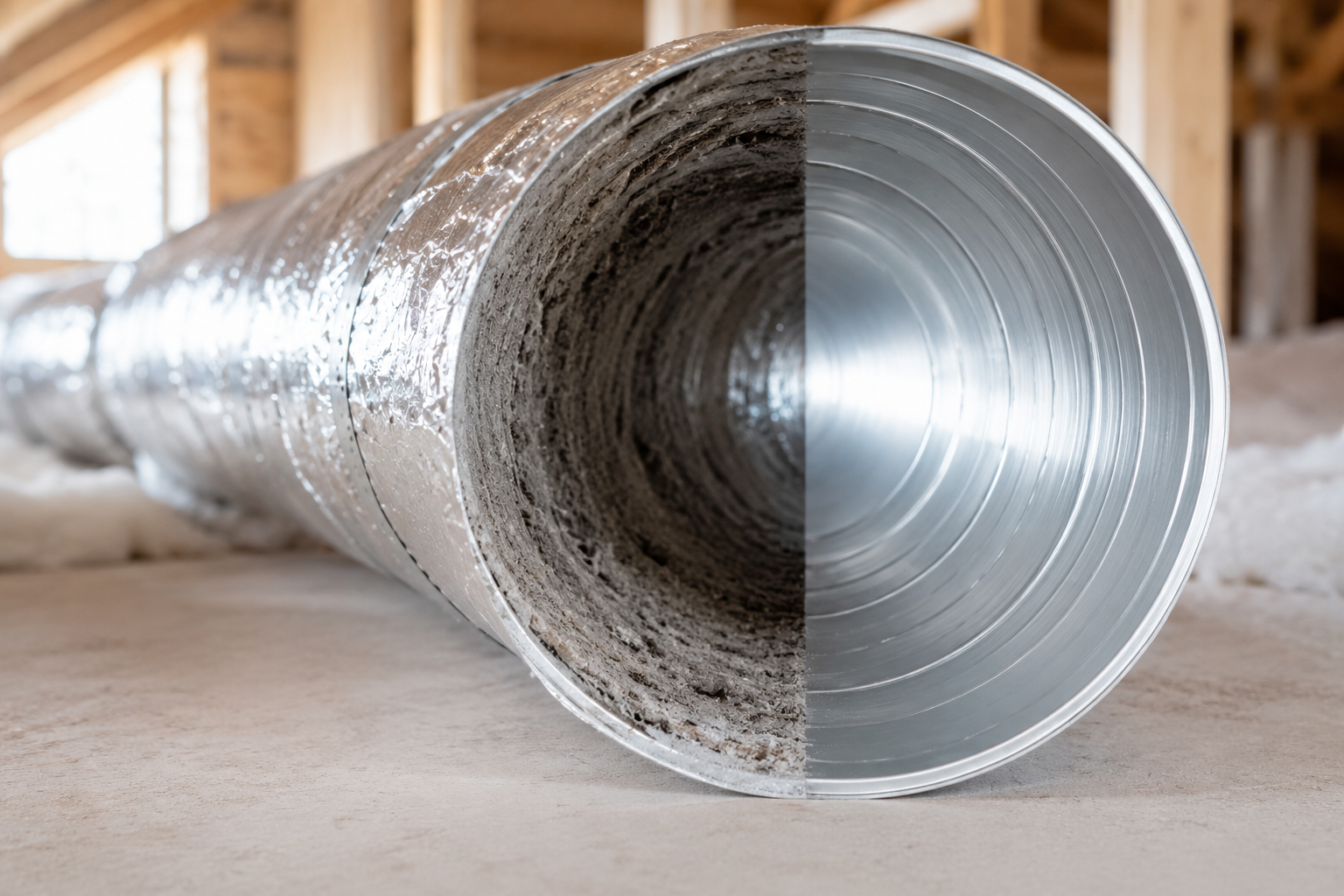 Duct Armor before and after duct restoration example