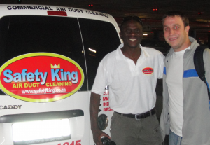 Safety King affiliate air duct cleaning training in Johannesburg, South Africa